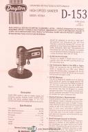 Dayton High Speed Sander, Model 6Z584A, Operating Instructions and Parts Manual